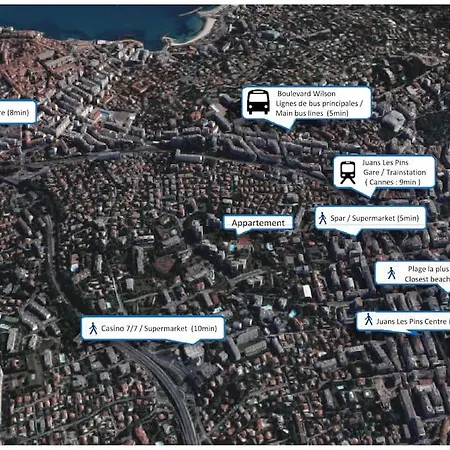 2P Neuf D Exception Eden Parc Piscine Pkg Clim Wifi Lägenhet Antibes